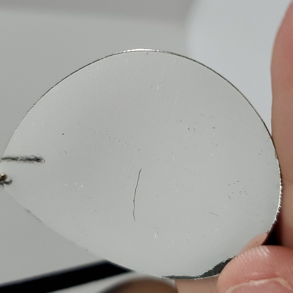 Silvertone drop dangle teardrop earrings - Picture 8 of 8